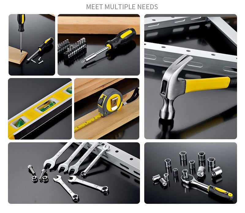 Household & Car Repair Tool Set – Complete Hand Tool Kit with Durable Storage Toolbox