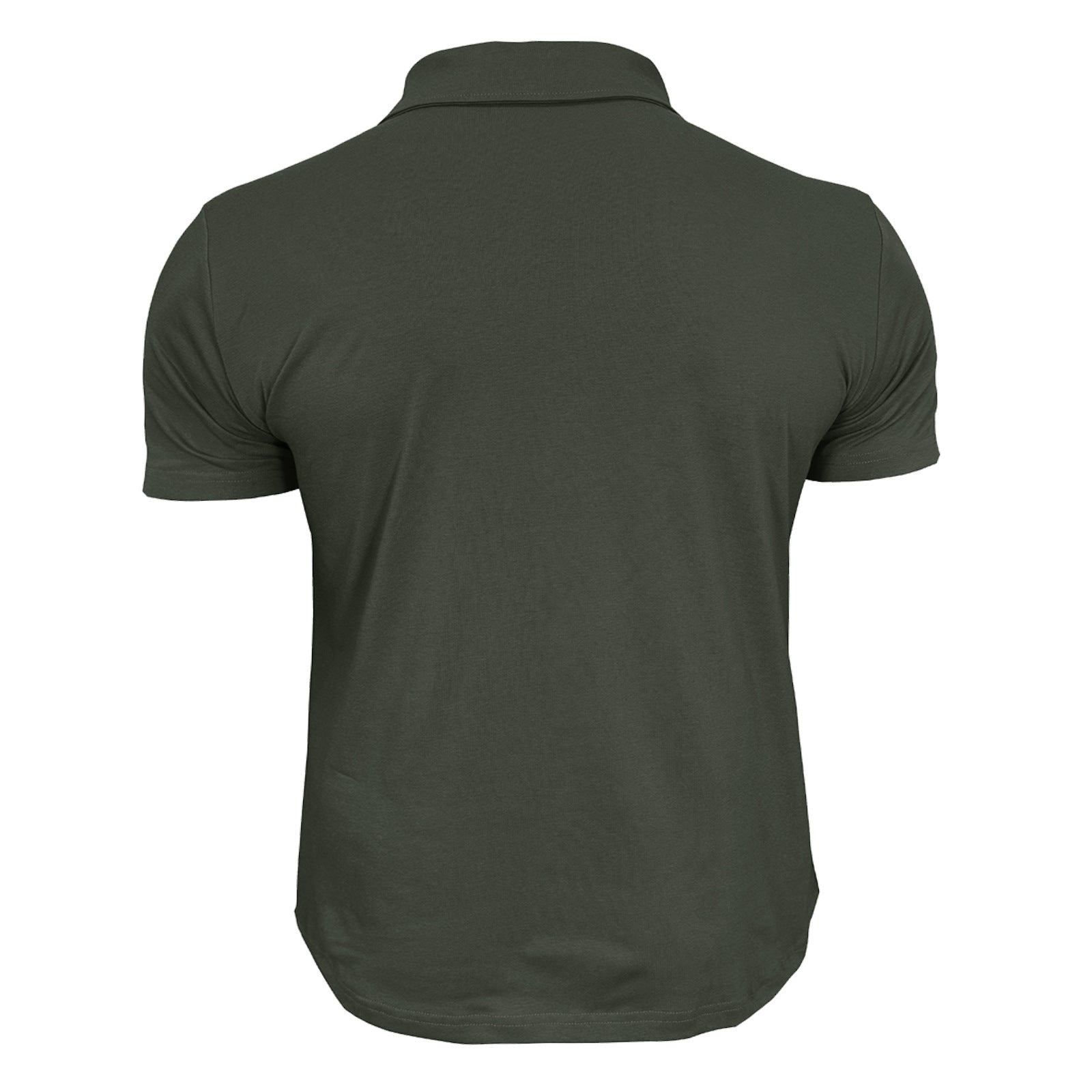 Men’s Summer Lapel Polo Shirt – Casual Short Sleeve Button-Up with Pockets