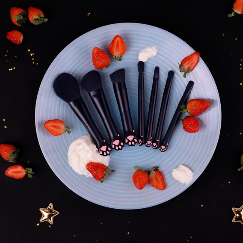 Portable Makeup Brush Set - Super Soft Hair Cosmetic Brushes for Flawless Application