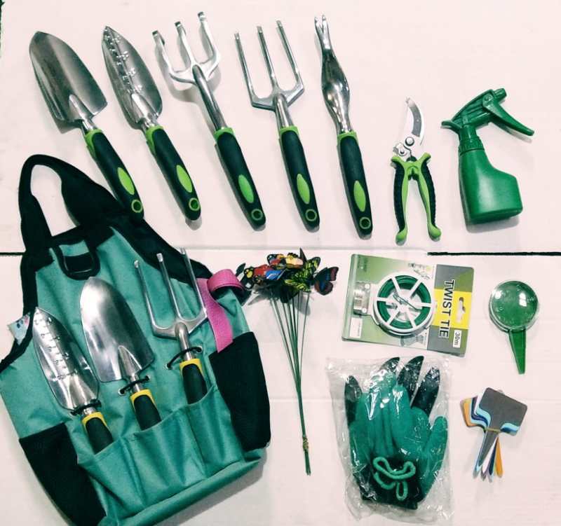 13-Piece Garden Tool Set – Heavy-Duty Gardening Kit with Storage Tote Bag