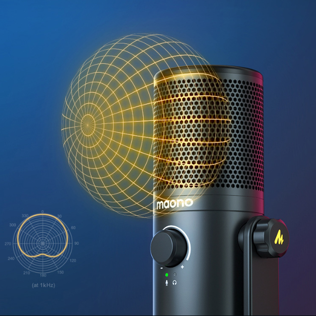Gamingmicrofoon met ruisonderdrukking - Live streaming &amp; Esports Studio Mic