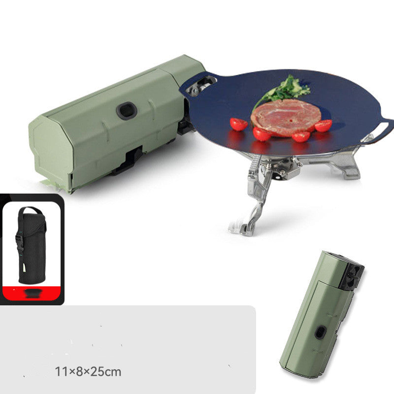 Camping Gas Stove - Portable Folding Cassette Stove