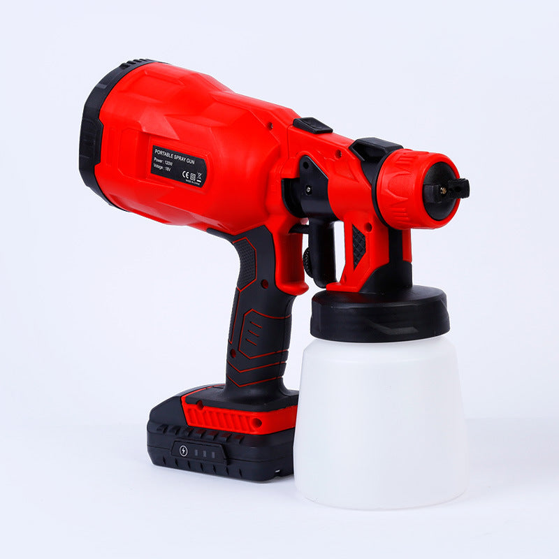 Cordless Electric Paint Sprayer – Handheld Rechargeable Power Tool for Painting Projects