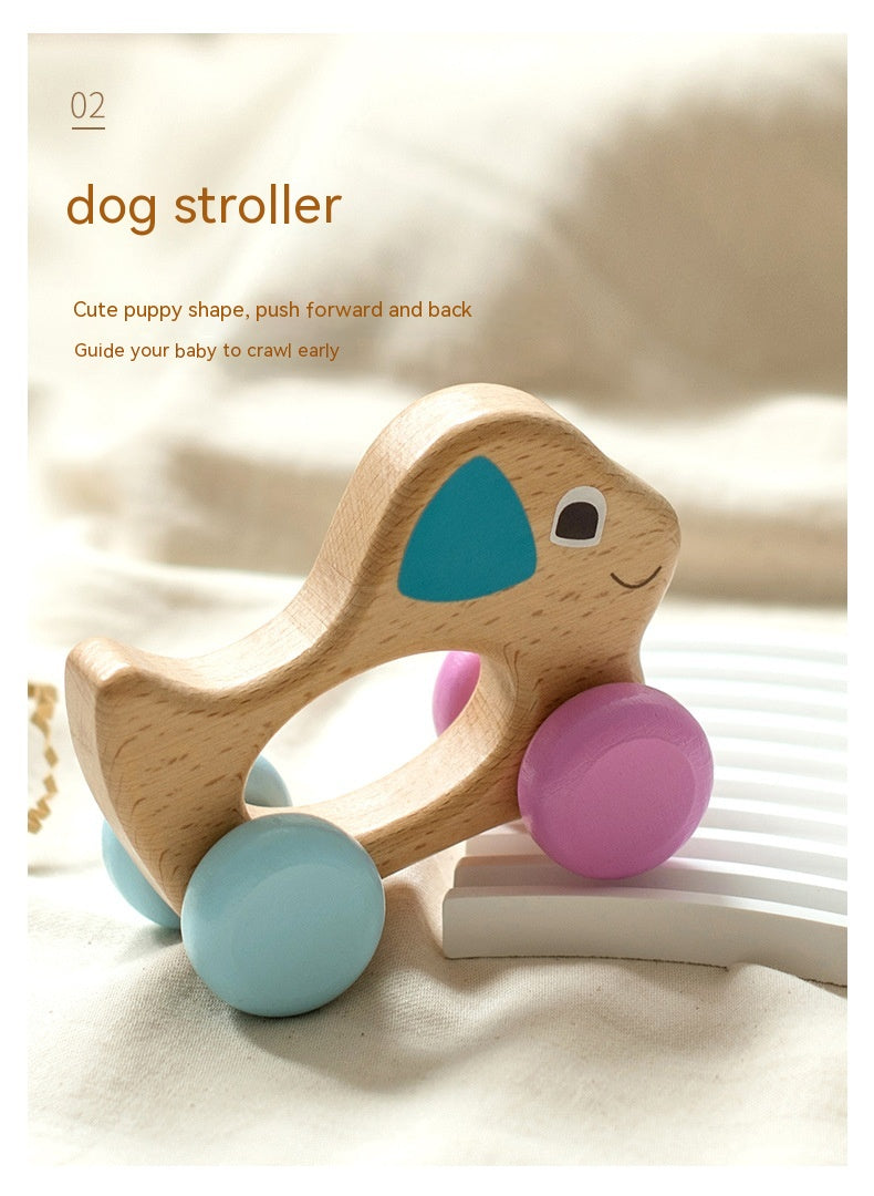 Newborn Baby Beech Wood Educational Toys – Montessori-Inspired Sensory Rattles & Teethers