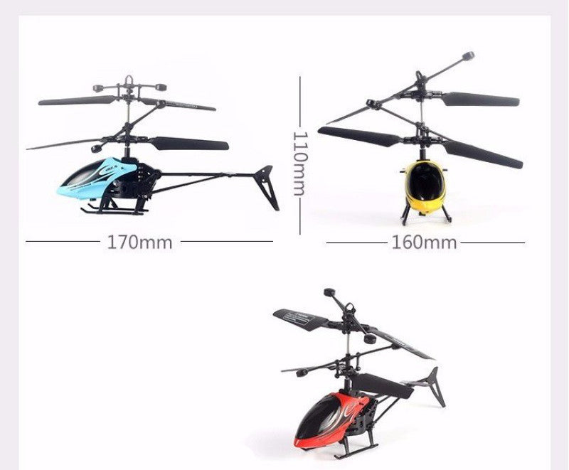 Mini Remote Control Airplane Helicopter – Fall-Resistant Electric Drone Toy for Kids & Beginners