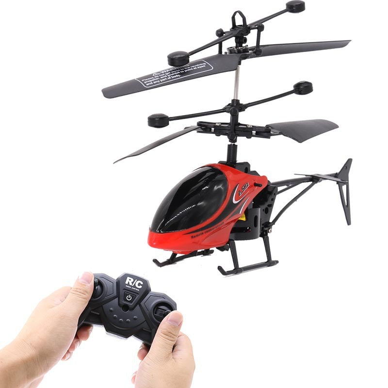 Mini Remote Control Airplane Helicopter – Fall-Resistant Electric Drone Toy for Kids & Beginners