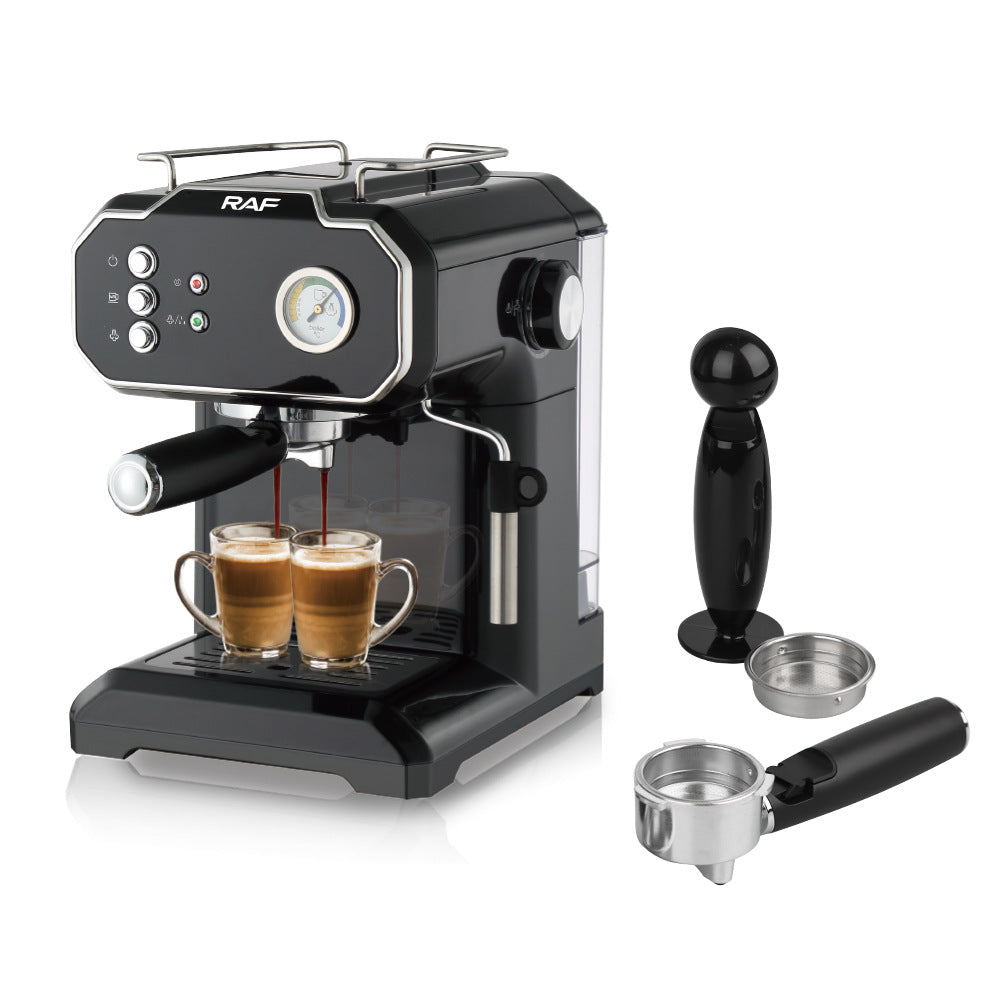 Household Semi-Automatic High-Pressure Steam Coffee Machine with Milk Frother