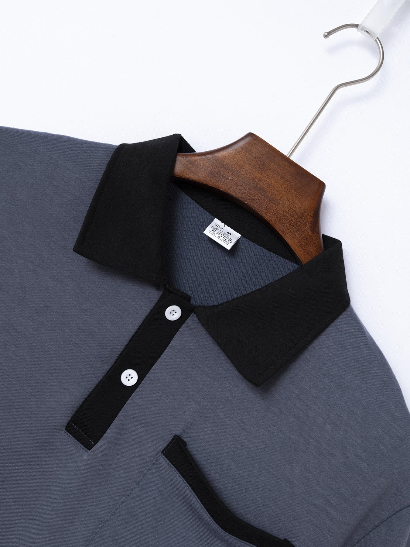 Men’s Slim Fit Polo Shirt – Short Sleeve Lapel T-Shirt with Chest Pocket