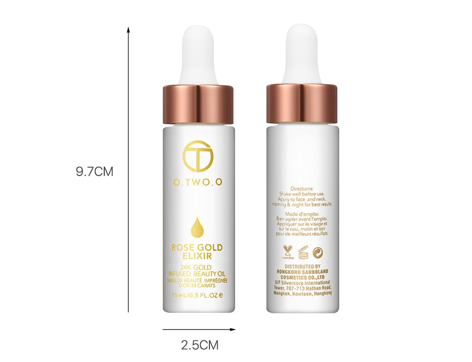 24K Rose Gold Elixir - Moisturizing & Anti-Aging Face Oil for Radiant Skin