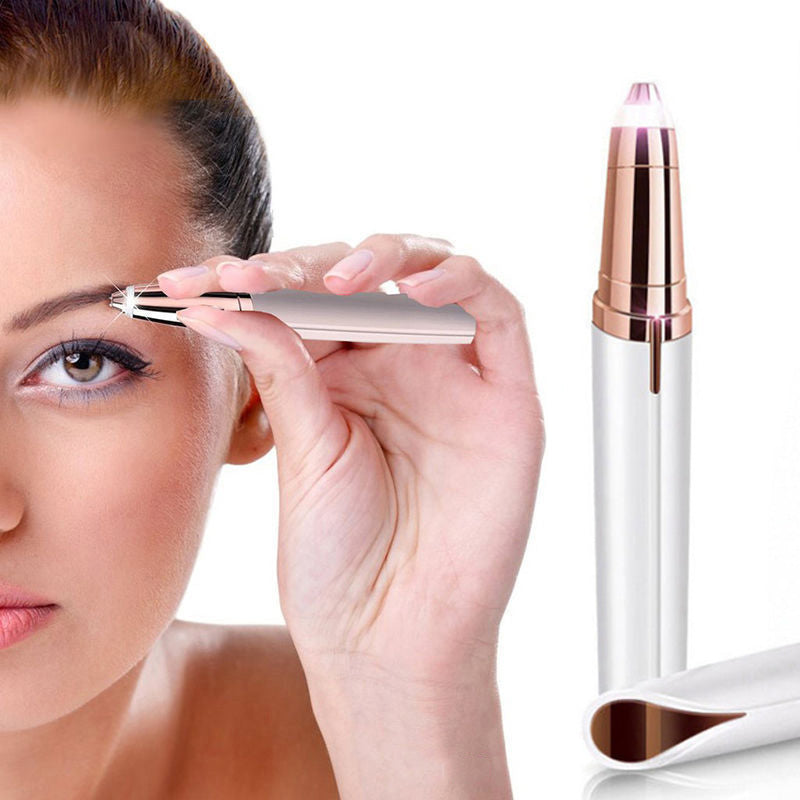 Electric Eyebrow Trimmer - Precise Eyebrow Shaper & Facial Hair Epilator for Women