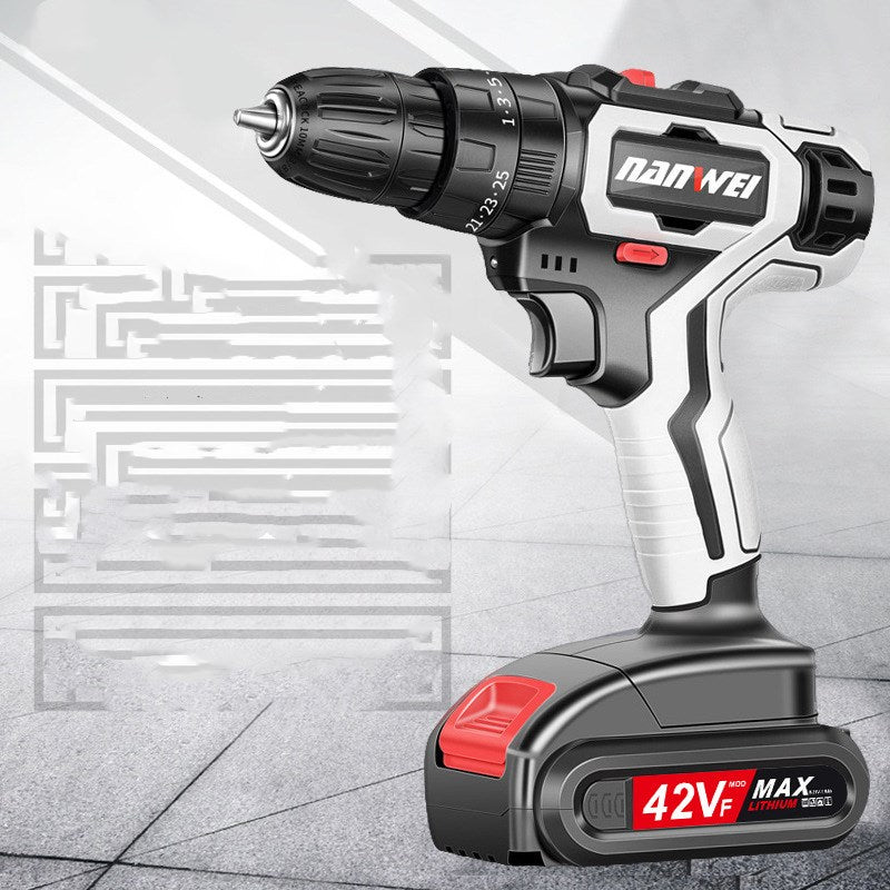 Rechargeable Electric Drill – Lithium Power Tool for Household DIY & Repairs
