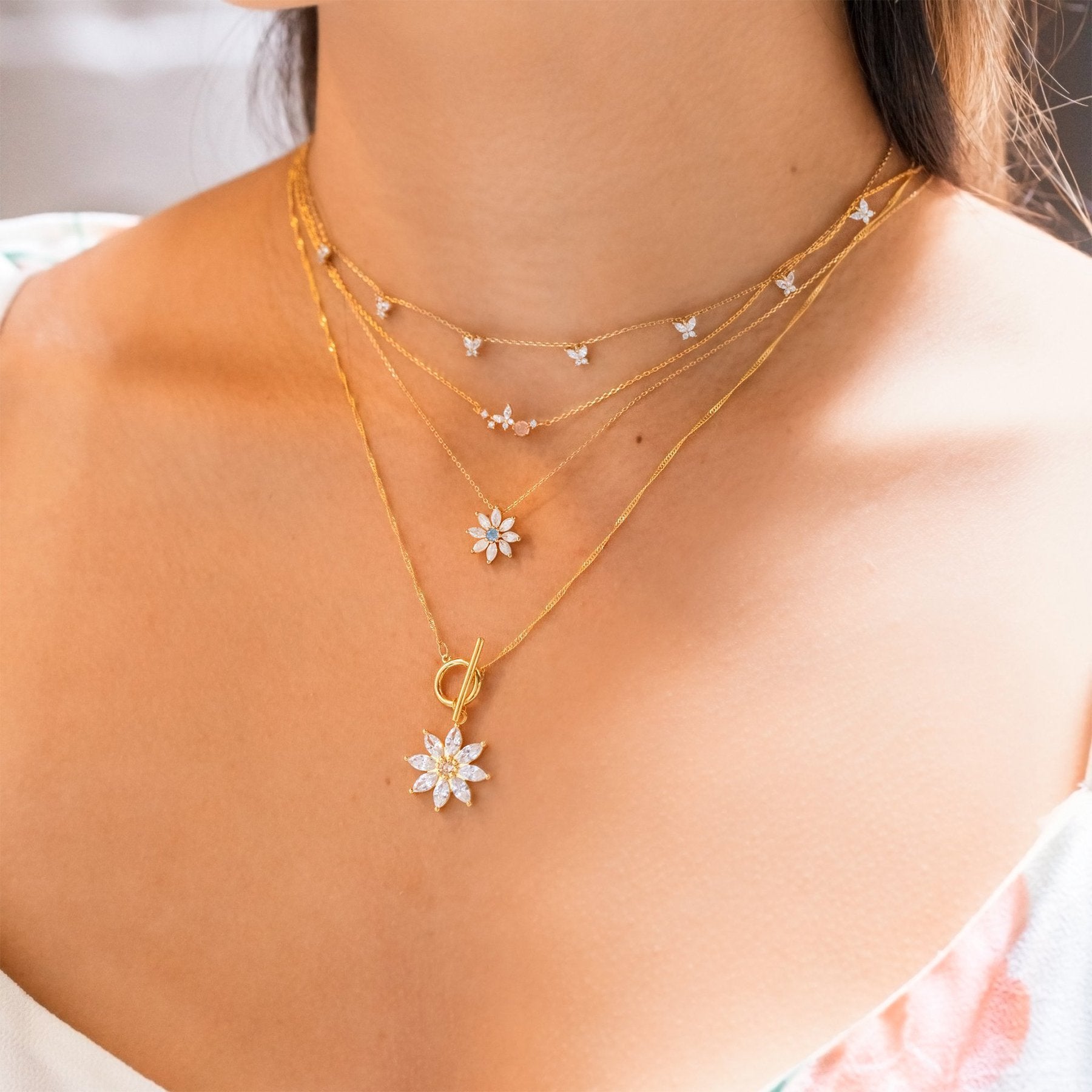 18K Gold-Plated Clavicle Necklace - Trendy Personalized Jewelry for Women