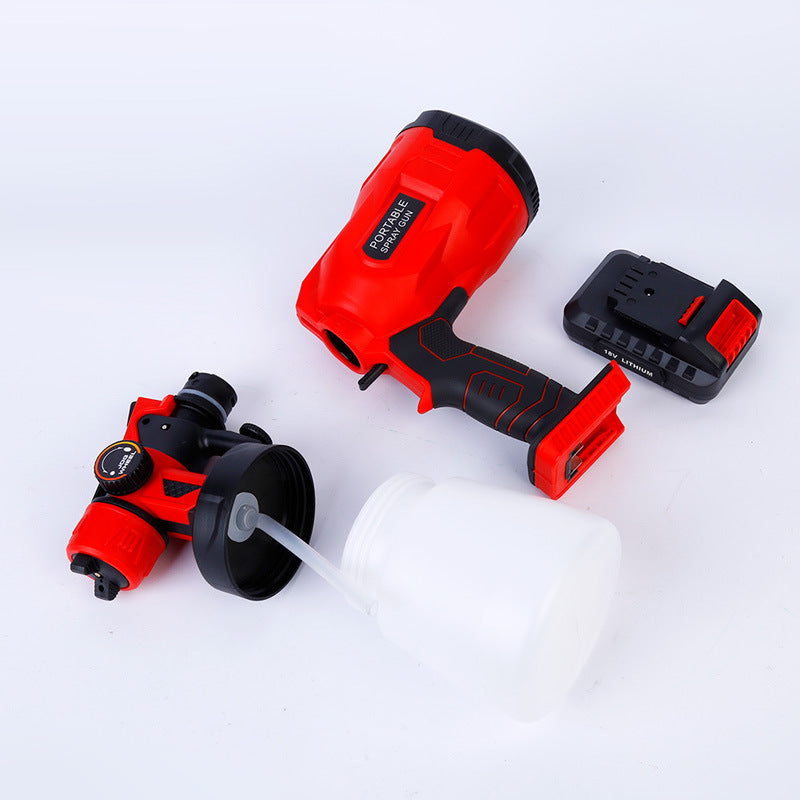 Cordless Electric Paint Sprayer – Handheld Rechargeable Power Tool for Painting Projects