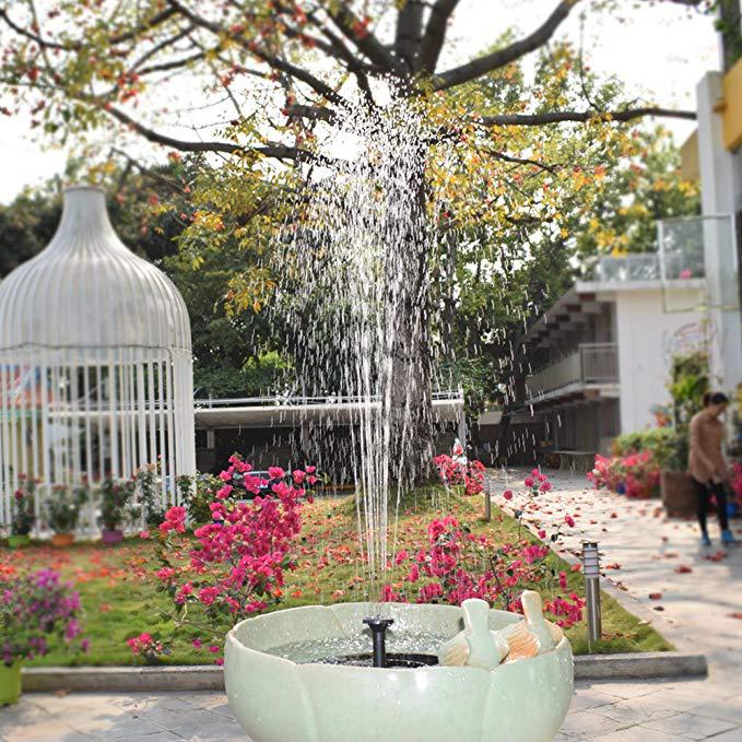 Solar-Powered Garden Fountain – Classic Round Floating Outdoor Water Feature