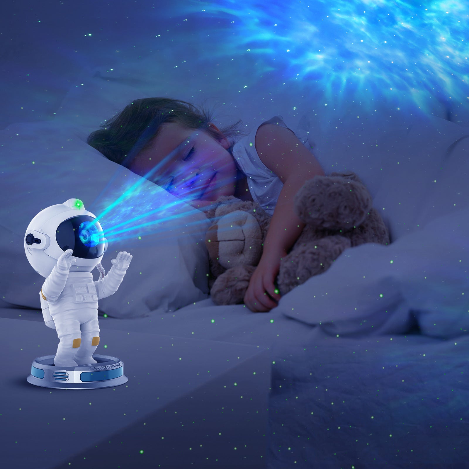 Astronaut Galaxy Star Projector Lamp
