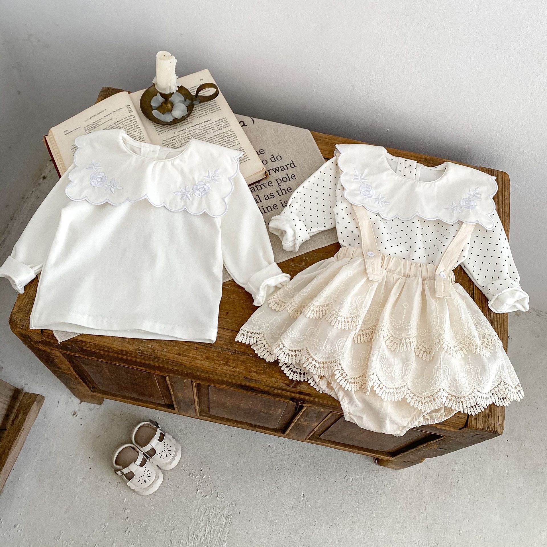 Women's Fashion Bottoming Shirt Suspender Lace Culottes
