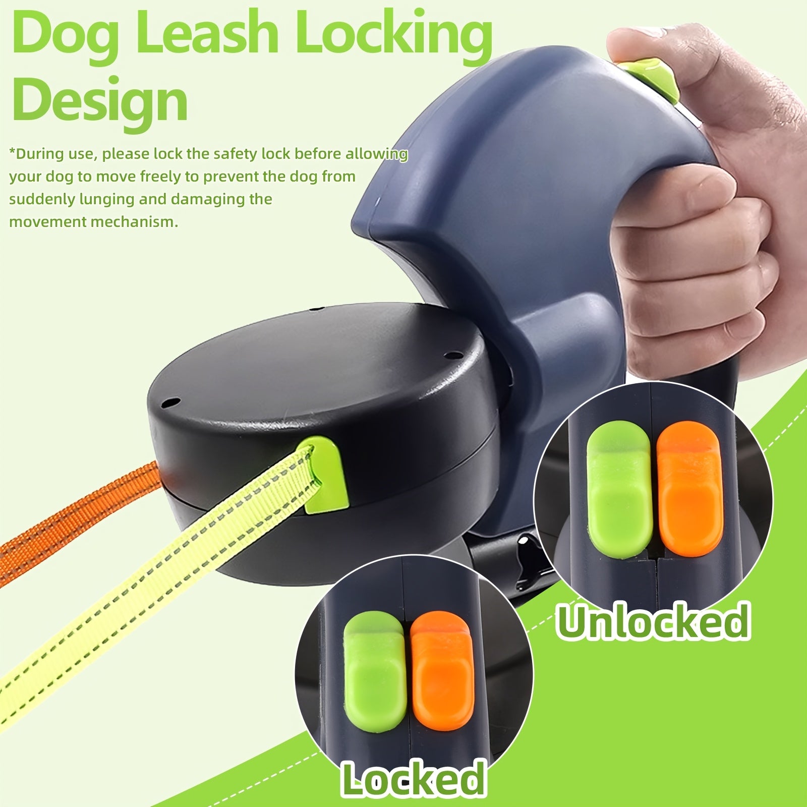 Dual Dog Leash - 10ft Retractable Nylon Lead for Small to Medium Breeds