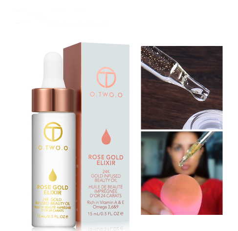 24K Rose Gold Elixir - Moisturizing & Anti-Aging Face Oil for Radiant Skin