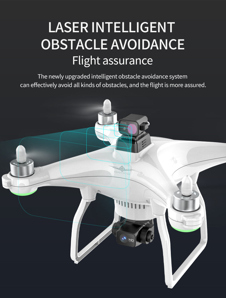 4K HD Dual-GPS Drone with Laser Obstacle Avoidance – 3-Axis Gimbal & Long-Range FPV Quadcopter
