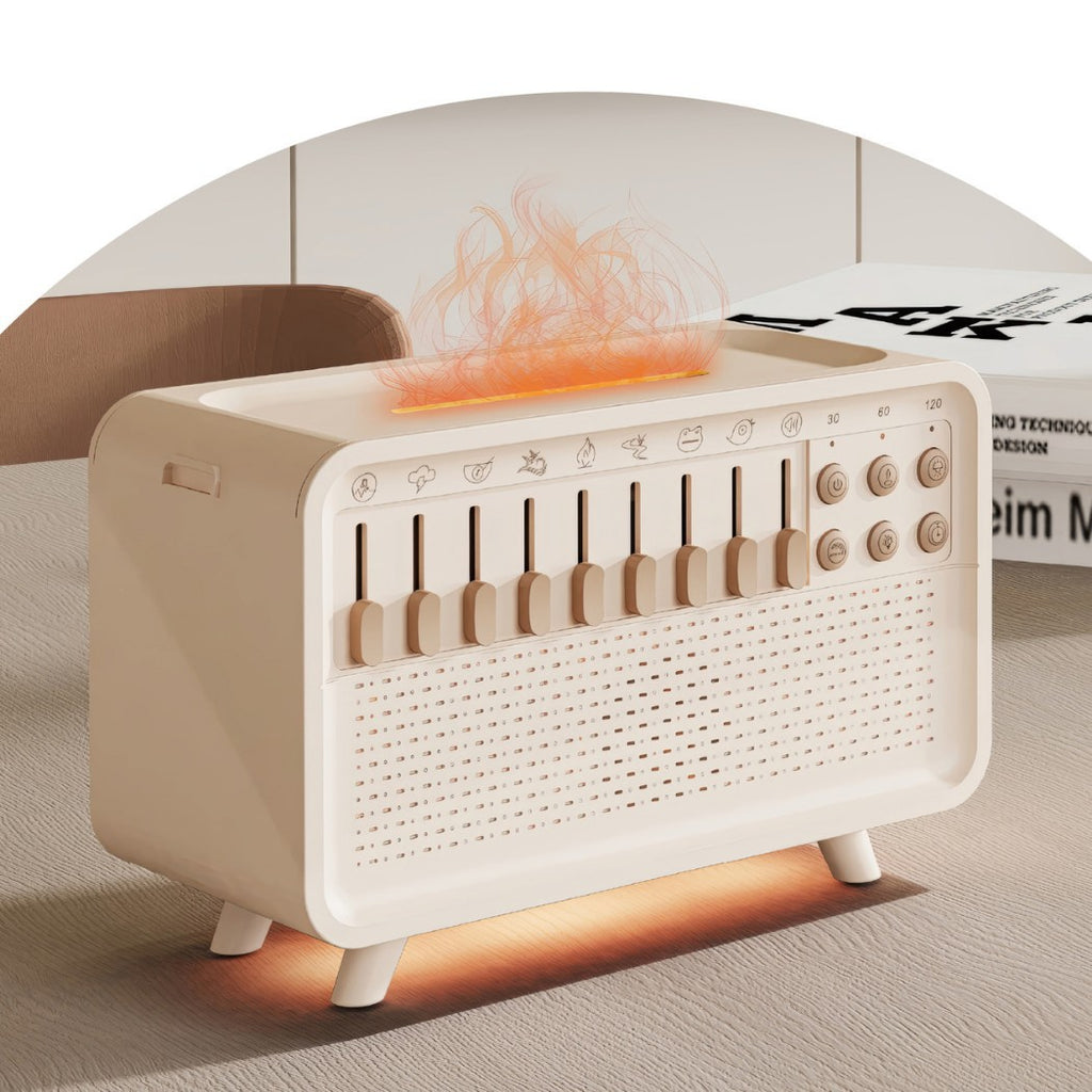 3-in-1 Bluetooth Speaker, White Noise Machine, Night Light & Humidifier – Nature Sounds & Sleep Aid