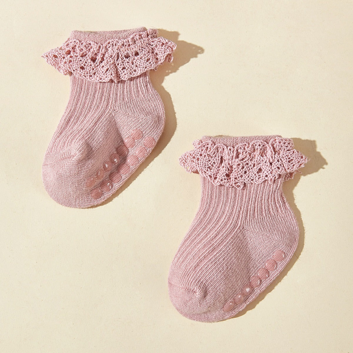 6 Pairs Baby Girl Lace Socks - Adorable Spring & Summer Tube Socks