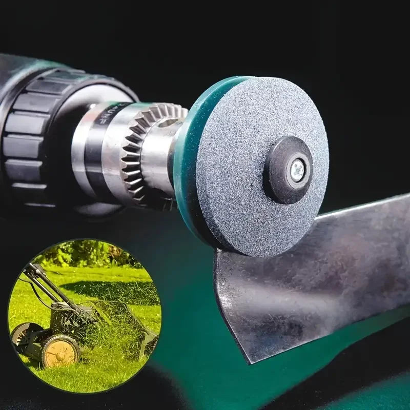Electric Lawn Mower Blade Sharpener – Wear-Resistant Grinding Head &amp; Whetstone Sander