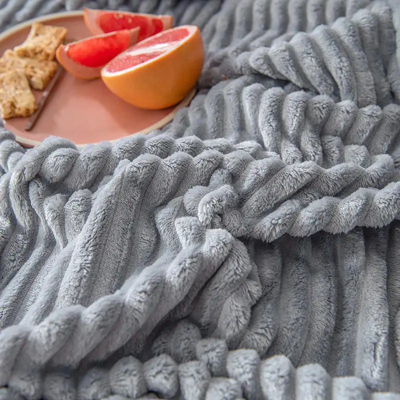 70x100cm Ultra-Soft Milk Velvet Blanket - Cozy Coral Fleece for Dorms, Sofas, Naps & Air-Conditioned Rooms