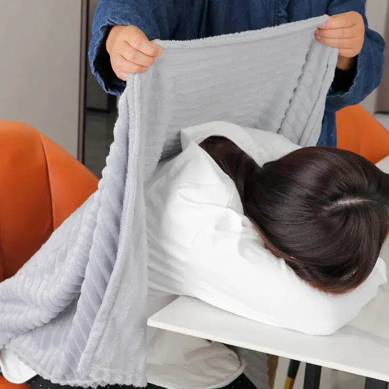 70x100cm Ultra-Soft Milk Velvet Blanket - Cozy Coral Fleece for Dorms, Sofas, Naps & Air-Conditioned Rooms