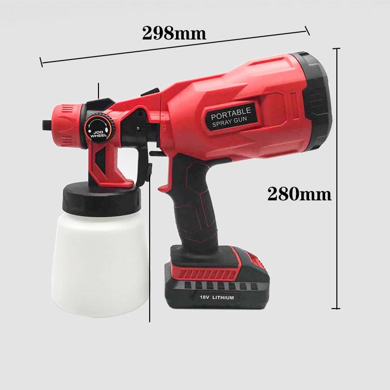 Cordless Electric Paint Sprayer – Handheld Rechargeable Power Tool for Painting Projects