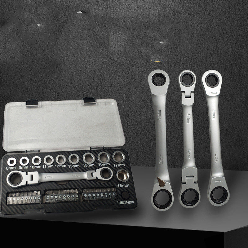 Ratchet Wrench Set - Multi-Function Two-Way Ratchet
