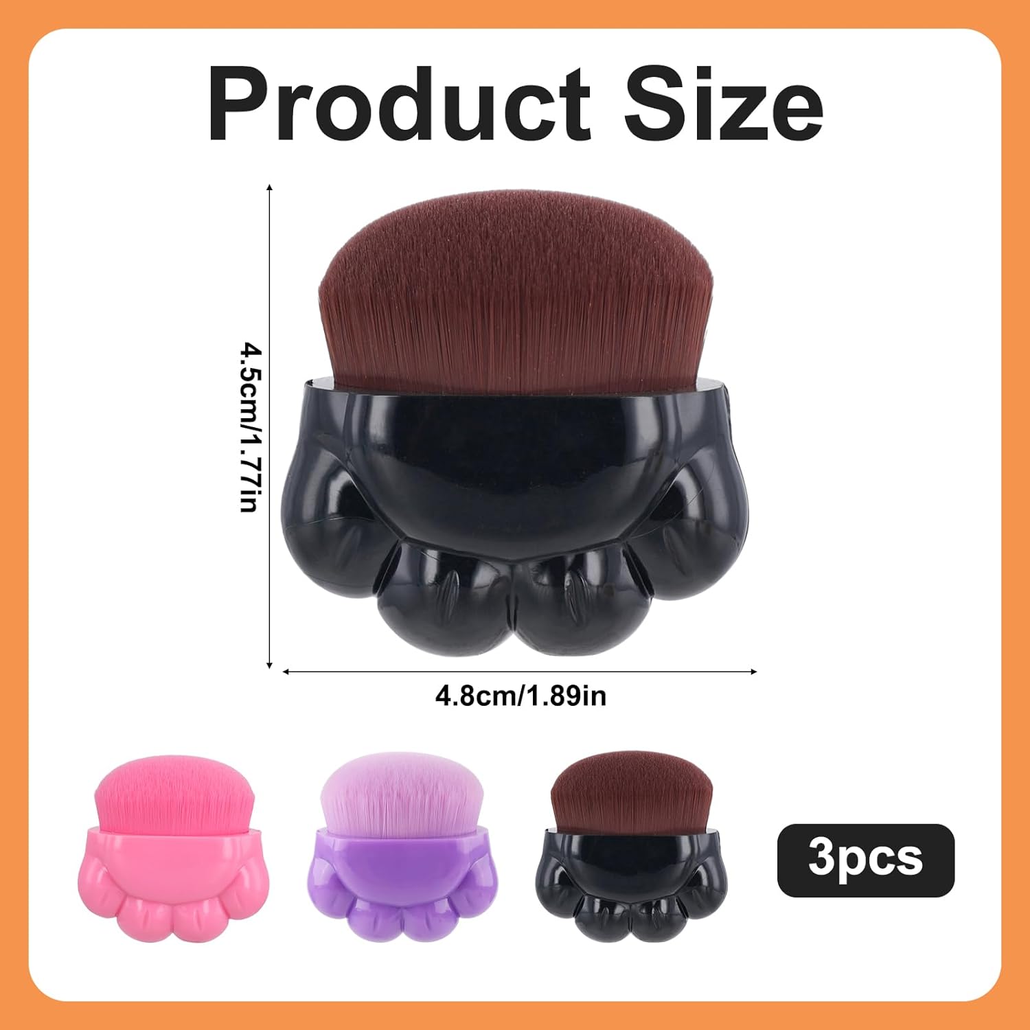 3-Piece Dog Paw Balm Brush Set - Pet Paw Soother & Skincare Brush for Dogs & Cats