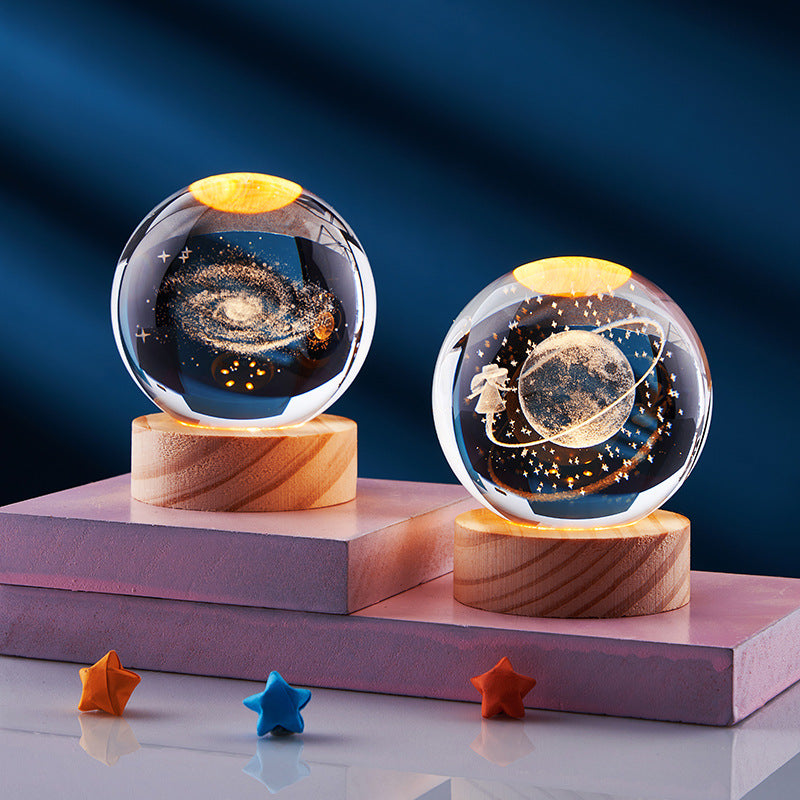 Crystal Ball 3D Solar System Night Light