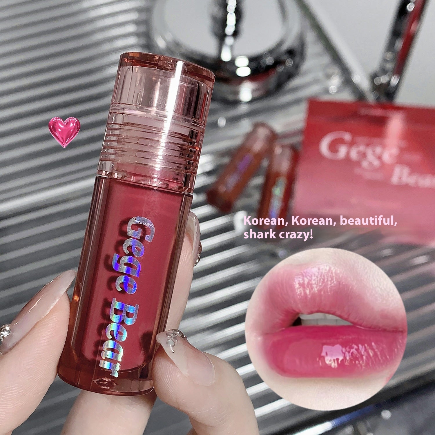 Glaze & Colors Dazzling Water Light Lip Lacquer - High-Shine Makeup for Luminous Lips