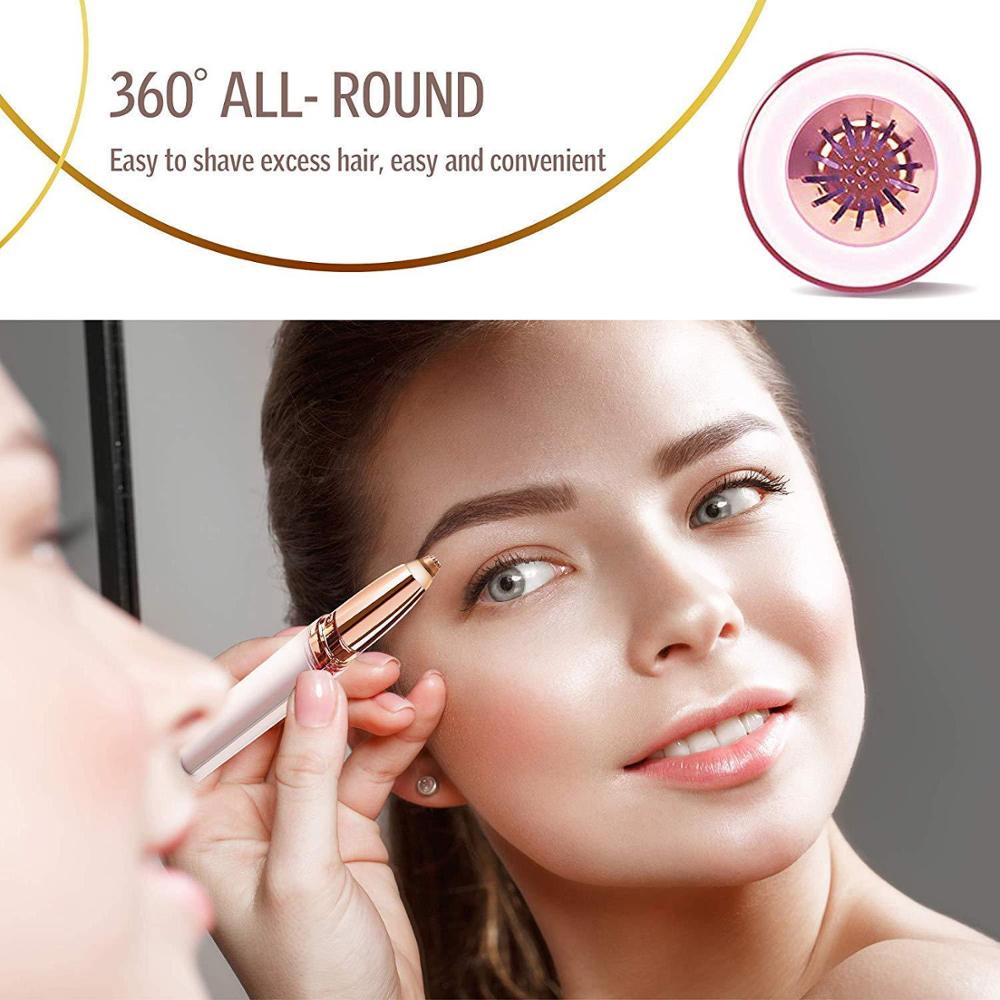 Electric Eyebrow Trimmer - Precise Eyebrow Shaper & Facial Hair Epilator for Women